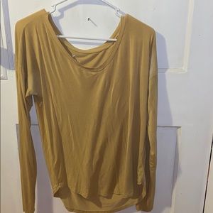 soft and sexy aeo yellow long sleeve